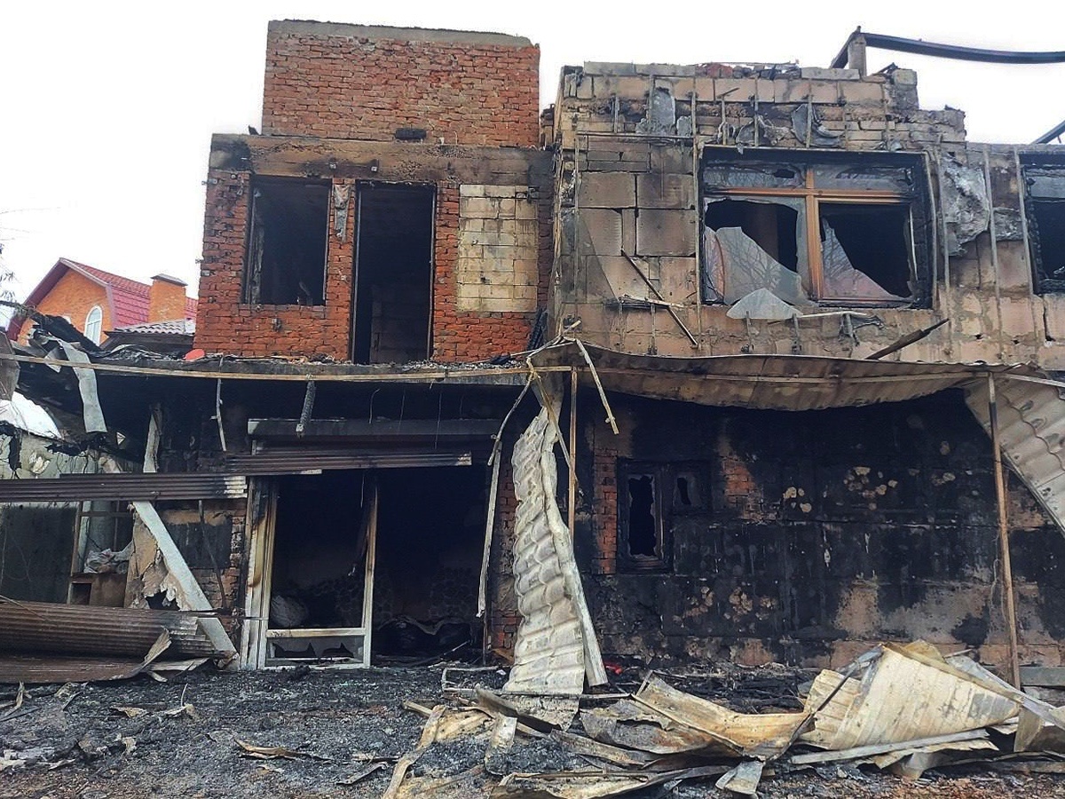 Andrey Panyushkin's house after the fire / Photo provided by the hero of the publication